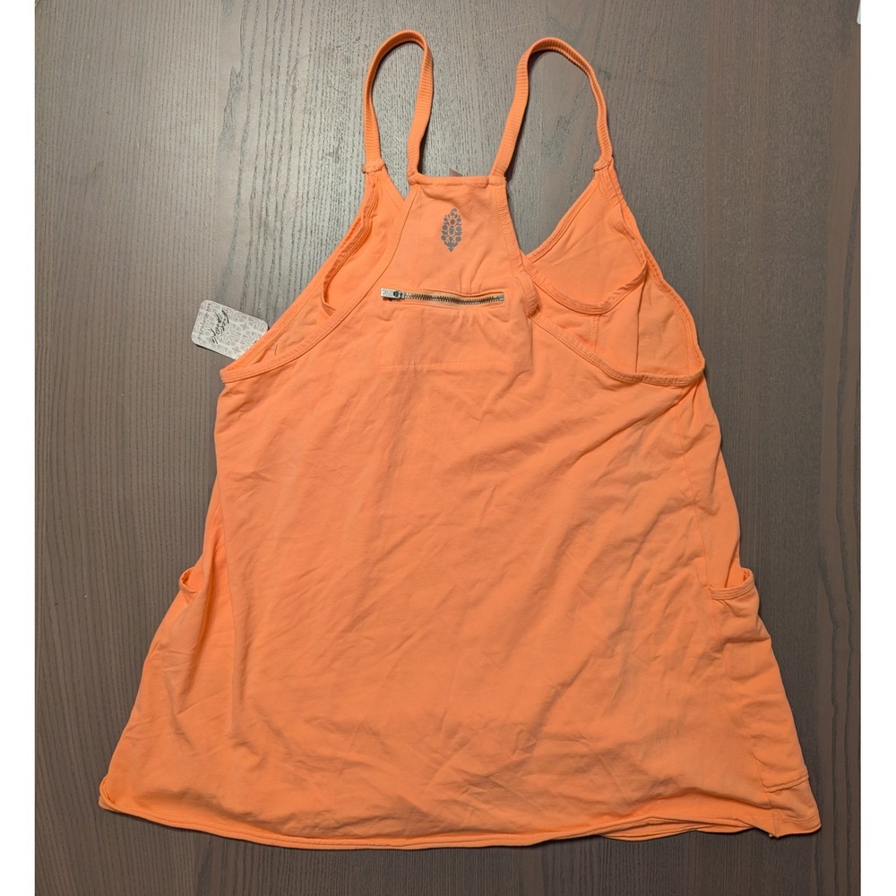 NWT Free People Movement Hot Shot Mini Dress Fruit Punch Orange Women's XS